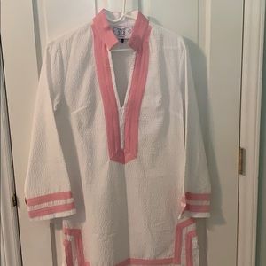 Sail To Sable XS 2 White Pink Dress Tunic